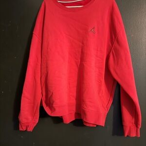 Jordan Red Sweatshirt with Iconic Logo